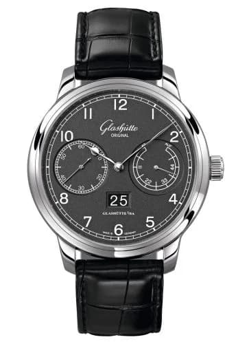 Senator Observer Stainless Steel / Grey / Alligator / Folding