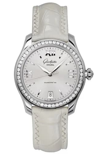 Lady Serenade Stainless Steel / Diamond / Silver / Alligator - Folding