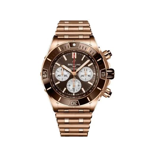 Super Chronomat B01 44 Red Gold / Brown / Rouleaux