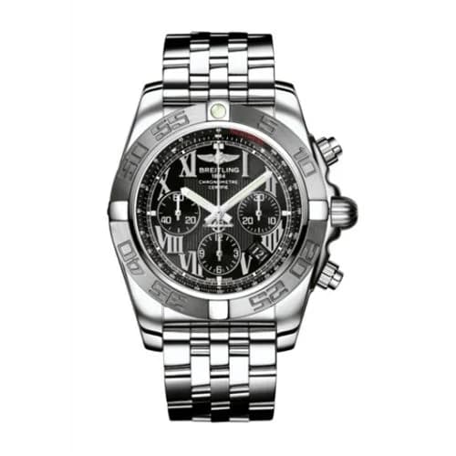 Chronomat 44 Stainless Steel / Black - Roman / Bracelet