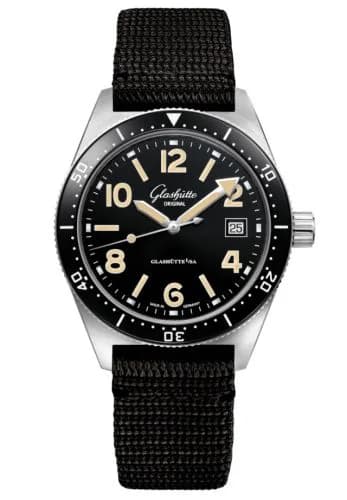 SeaQ Date Stainless Steel / Black / Synthetic - Folding