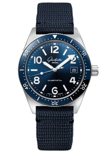 SeaQ Date Stainless Steel / Blue / Synthetic - Pin