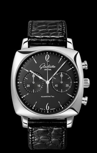 Sixties Square Chronograph Stainless Steel / Black