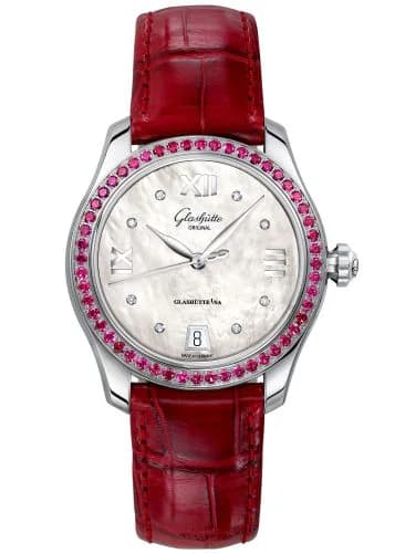 Lady Serenade Stainless Steel / Ruby / MOP / Alligator / Folding