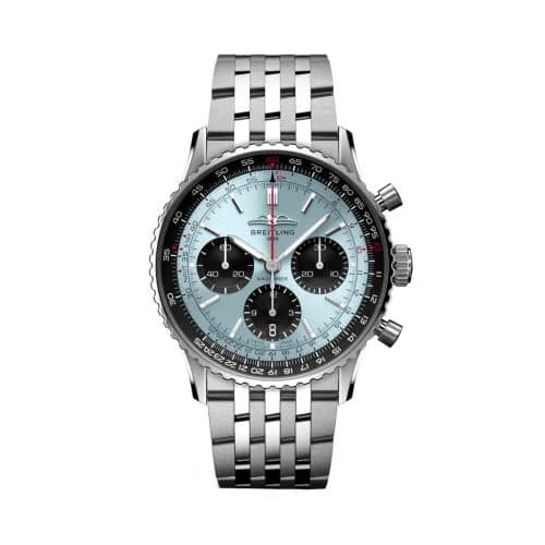Navitimer B01 Chronograph 41 Stainless Steel / Ice Blue / Bracelet