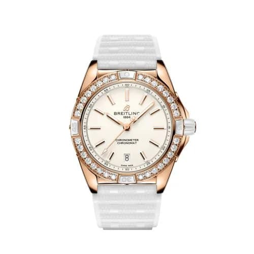 Super Chronomat 38 Origins Red Gold / White / Rubber Rouleaux