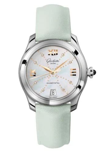 Lady Serenade Stainless Steel / MOP - Index Line / Satin - Folding