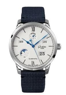 Senator Perpetual Calendar Stainless Steel / Silver / Synthetic - Folding
