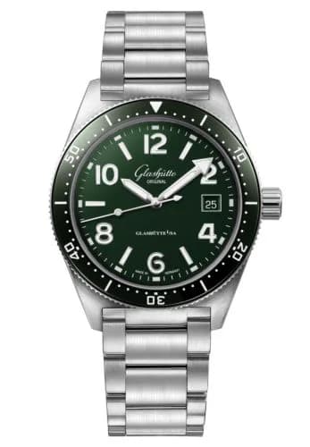 SeaQ Date Stainless Steel / Green / Bracelet