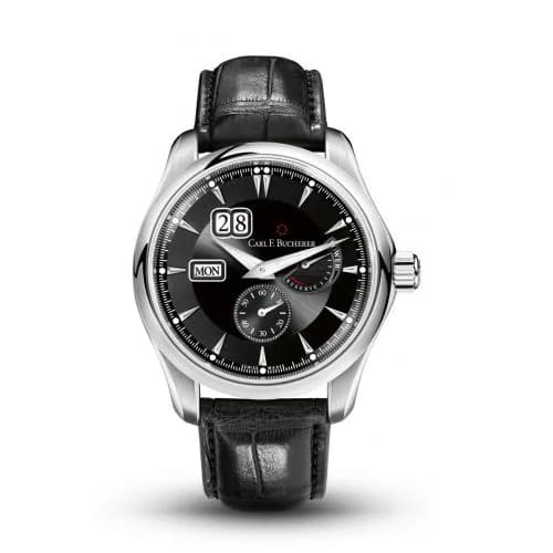 Manero PowerReserve Stainless Steel / Black