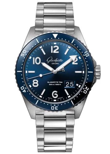 SeaQ Panorama Date Stainless Steel / Blue / Bracelet