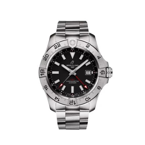 Avenger Automatic GMT 44 Stainless Steel / Black / Bracelet