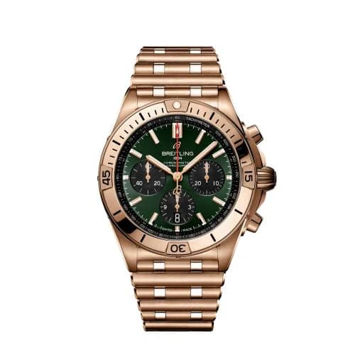 Chronomat B01 42 Red Gold / Green / Rouleaux
