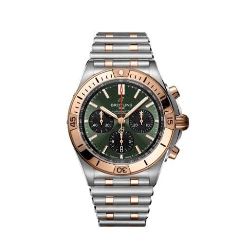 Chronomat B01 42 Stainless Steel / Red Gold / Green / Korea