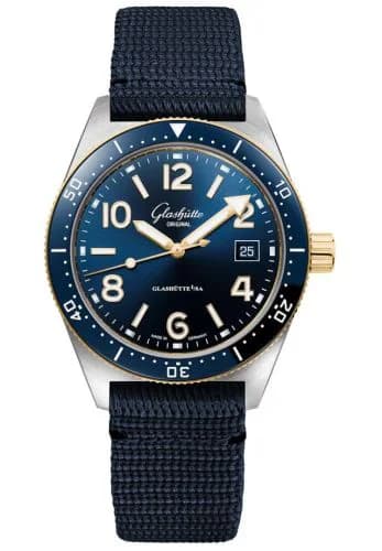 SeaQ Date Stainless Steel / Blue / Synthetic - Folding
