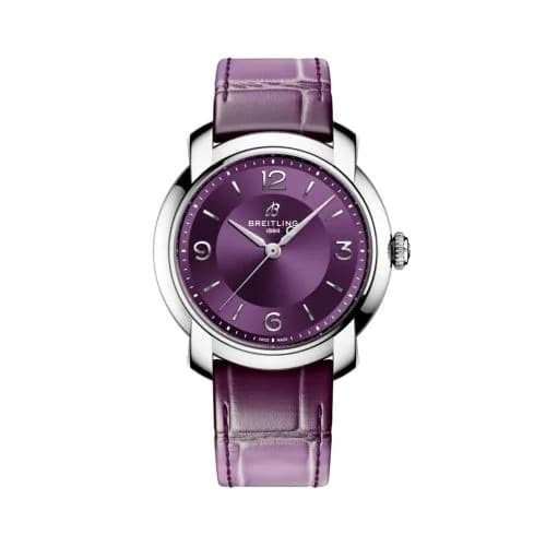 Lady Premier 36 Automatic Stainless Steel / Aubergine