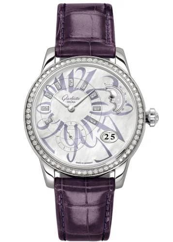 PanoMatic Luna Stainless Steel / Diamond / MOP / Alligator / Pin