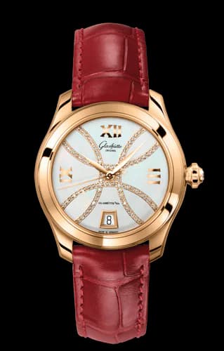 Lady Serenade Rose Gold / MOP - Index Line / Alligator