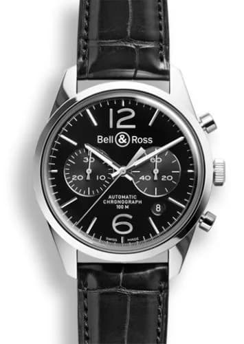 BR 126 Officer Black Chronograph