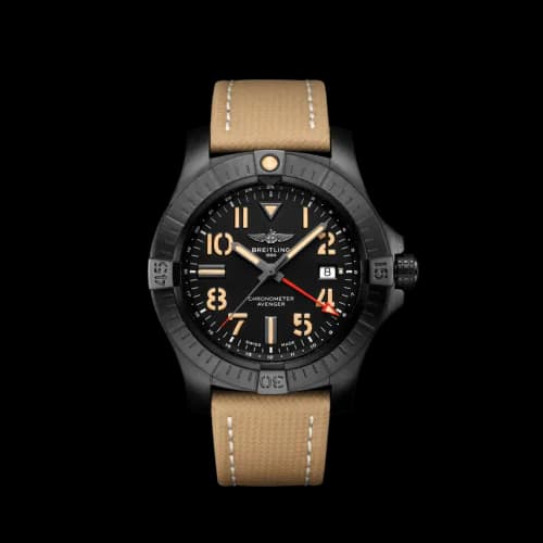 Avenger Automatic GMT 45 Night Mission / Black / Military / Pin