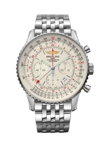Navitimer GMT Stainless Steel / Silver / Bracelet