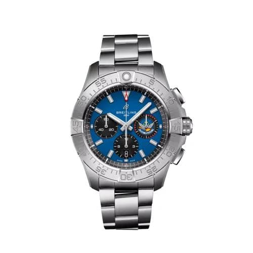 Avenger B01 Chronograph 44 Stainless Steel / Blue Impulse
