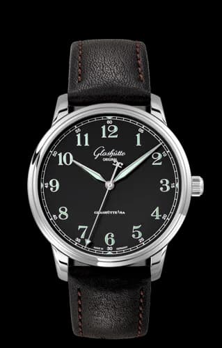 Senator Excellence Stainless Steel / Black / Calf / Pin