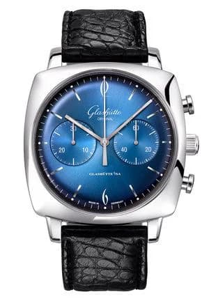 Sixties Square Chronograph Stainless Steel / Ocean