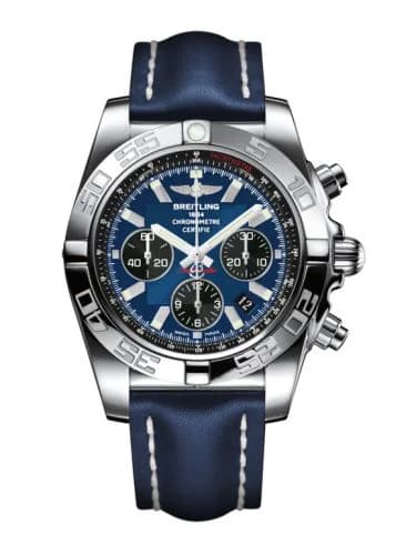 Chronomat 44 Stainless Steel / Blackeye Blue / Calf