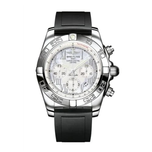 Chronomat 44 Stainless Steel / Pearl Roman / Rubber