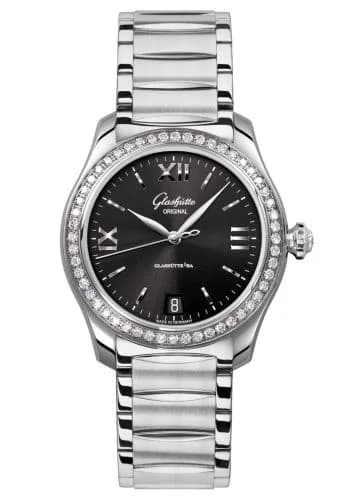 Lady Serenade Stainless Steel / Diamond / Black / Bracelet