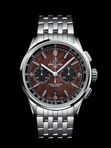 Premier B01 Chronograph 42 Bentley Centenary Stainless Steel / Wood / Calf / Bracelet
