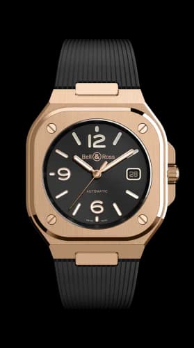 BR 05 Rose Gold / Black / Rubber