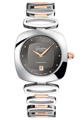 Pavonina Date Stainless Steel / Red Gold / Grey / Bracelet