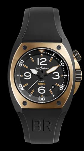 BR 02 92 Rose Gold & Carbon