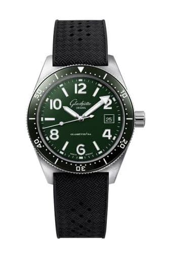 SeaQ Date Stainless Steel / Green / Rubber - Folding