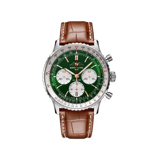 Navitimer  B01 Chronograph 43 Stainless Steel / Green / Spain