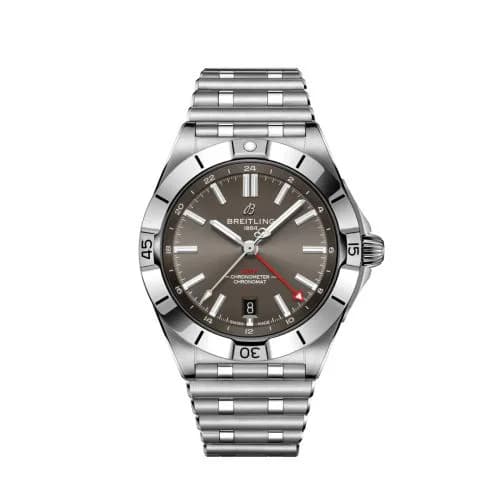 Chronomat 40 GMT Stainless Steel / Grey / Rouleaux