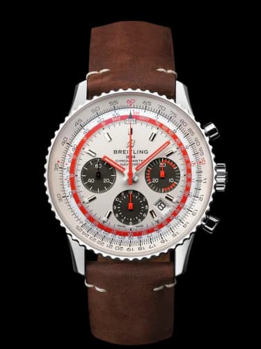 Navitimer 1 B01 Chronograph 43 Stainless Steel / Airline Editions TWA / Calf / Folding