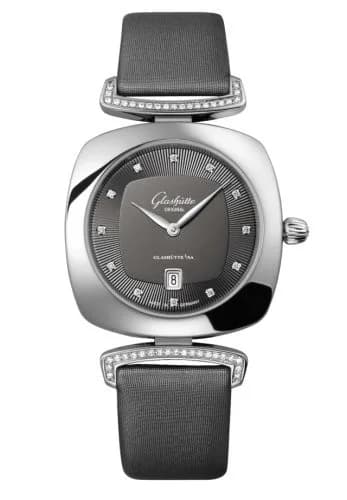 Pavonina Date Stainless Steel / Diamond / Grey / Calf - Folding