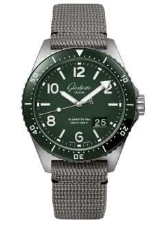 SeaQ Panorama Date Stainless Steel / Green / Synthetic - Folding