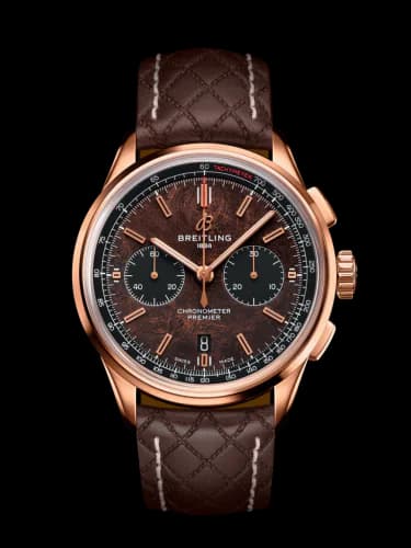 Premier B01 Chronograph 42 Bentley Centenary Red Gold / Wood / Calf / Pin