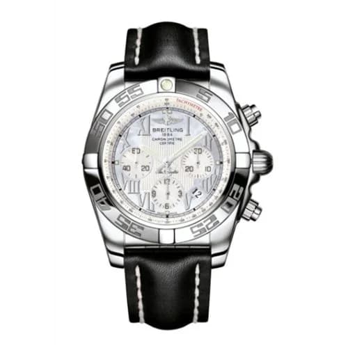 Chronomat 44 Stainless Steel / Pearl Roman / Calf