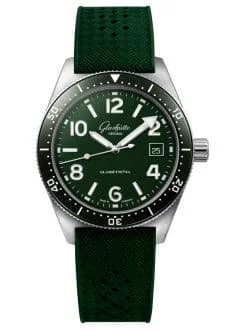 SeaQ Date Stainless Steel / Green / Rubber - Pin