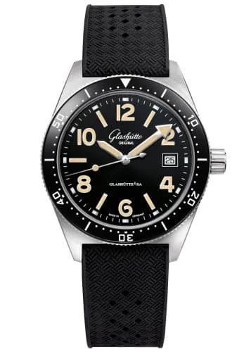SeaQ Date Stainless Steel / Black / Rubber - Folding