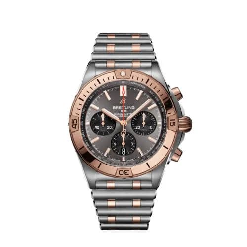 Chronomat B01 42 Stainless Steel / Red Gold / Anthracite  / Rouleaux