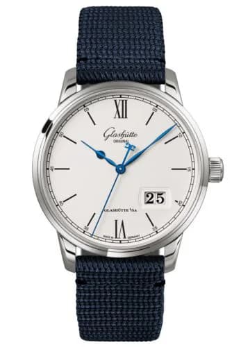 Senator Excellence Panorama Date Stainless Steel / Silver / Synthetic - Folding