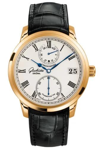 Senator Chronometer Rose Gold / Silver / Alligator / Folding