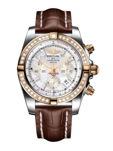 Chronomat 44 Stainless Steel / Rose Gold / Diamond / Pearl Diamond / Croco