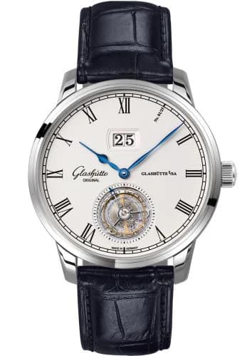 Senator Tourbillon Edition Alfred Helwig White Gold / Silver / Alligator / Folding